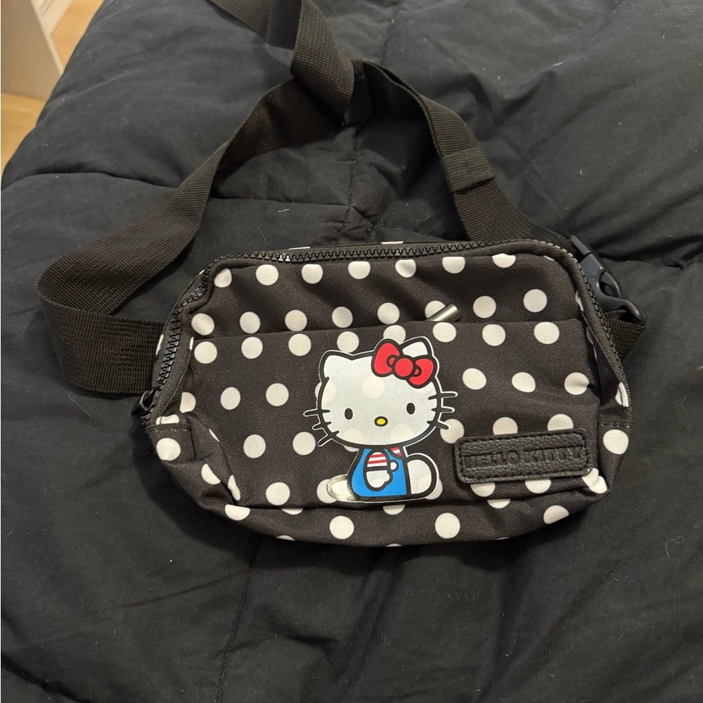 Hello Kitty Black and White Polka Dot Bag